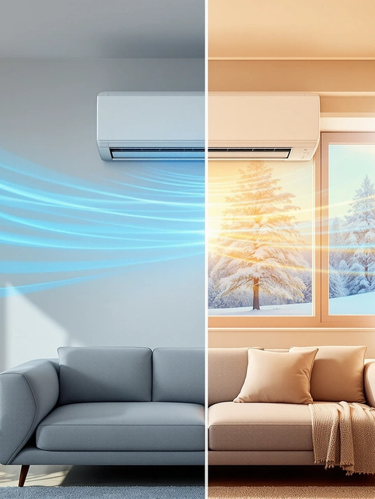 chauffage par climatisation réversible