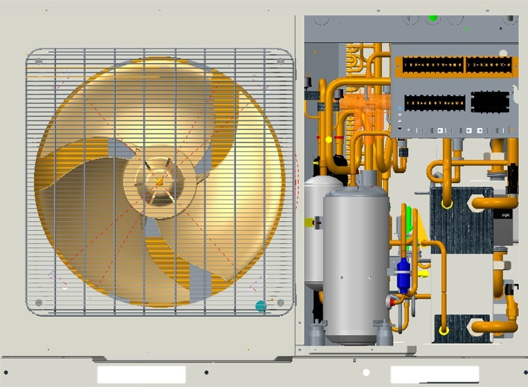pompe à chaleur monobloc intérieur